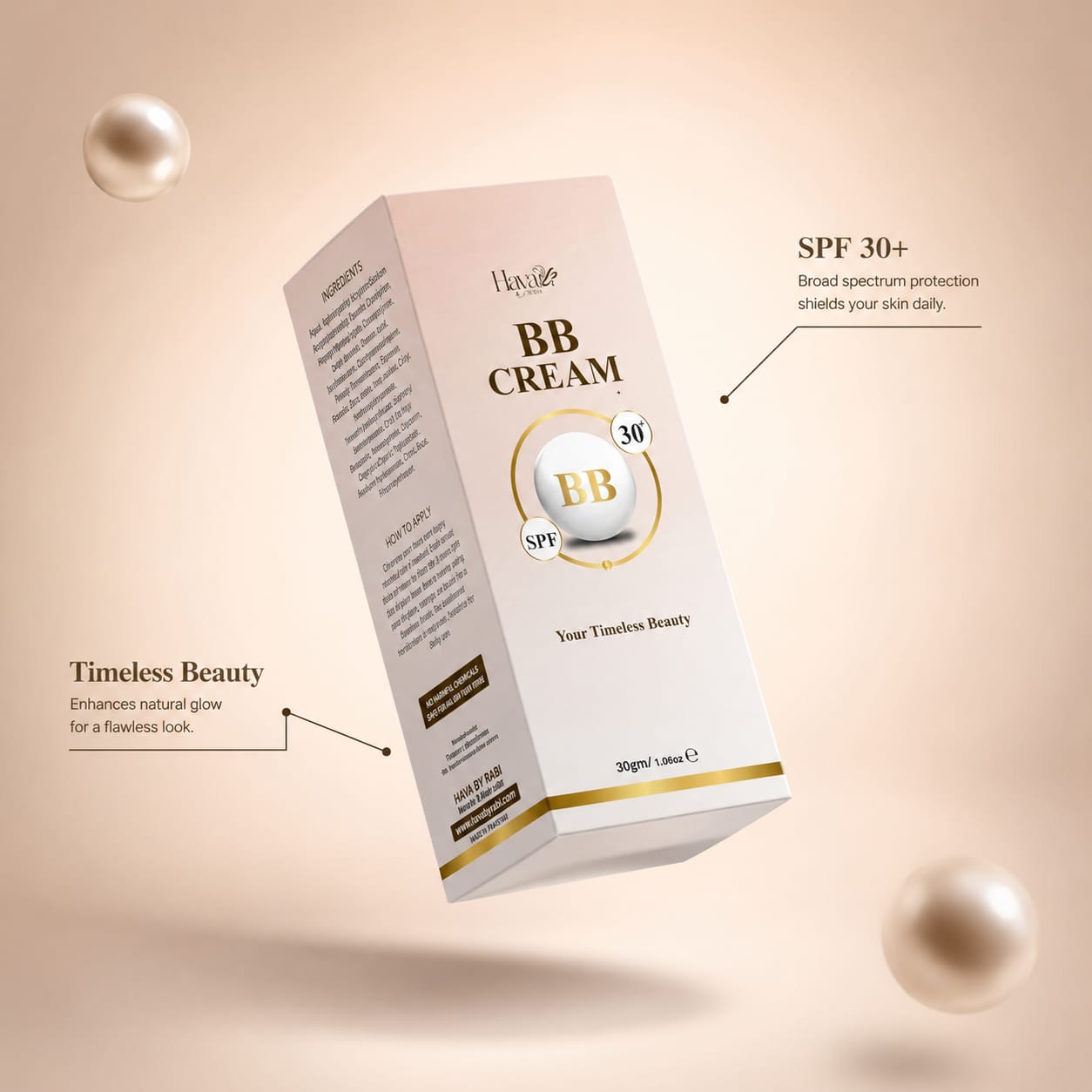 Haya BB Cream SPF 30 All Skin Types 30gm