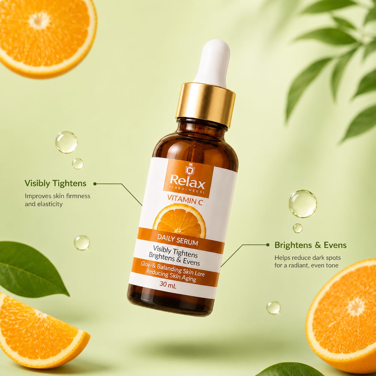 Relax Vitamin C Serum 30ml Skin Brightening Anti Aging