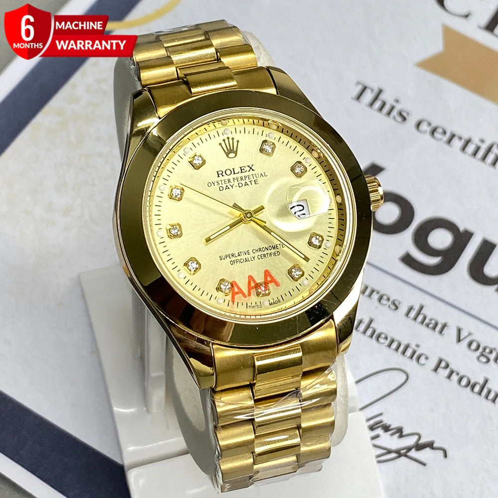 R0LEX Swiss Made Perpetual Luxury Chain Watch For Men